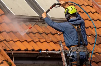 Démoussage et hydrofuge de toiture à Hailles